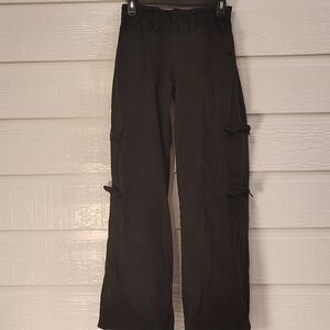 Motel Womens Small Hansa Cargo Trouser Black Utility Handmade 100% Cotton